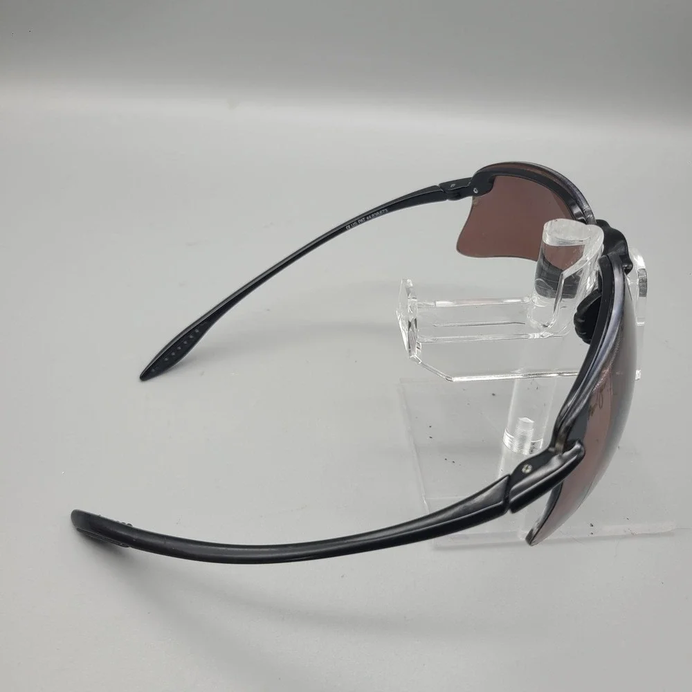 Maui Jim Turtle Bay MJ-411-02 Black Sport Sunglasses Bronze Polarized Lens Japan